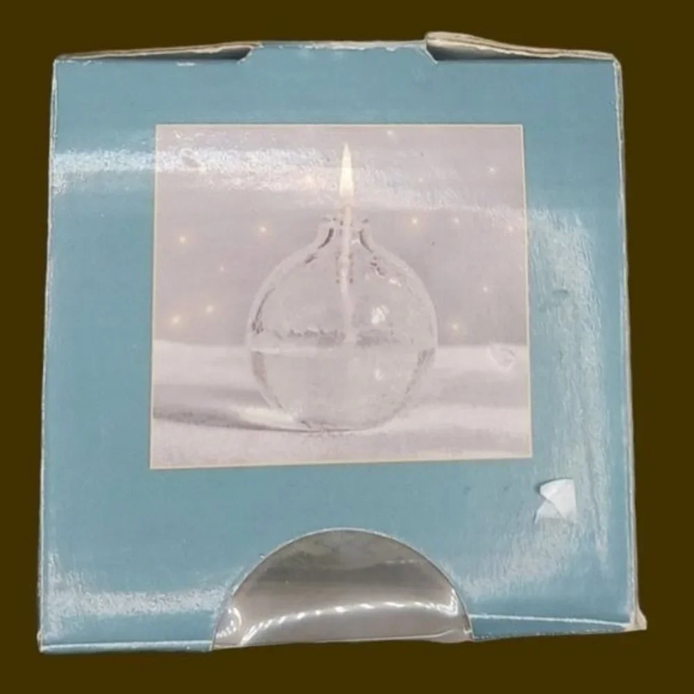 Traditions glass oil lamp hand blown glass